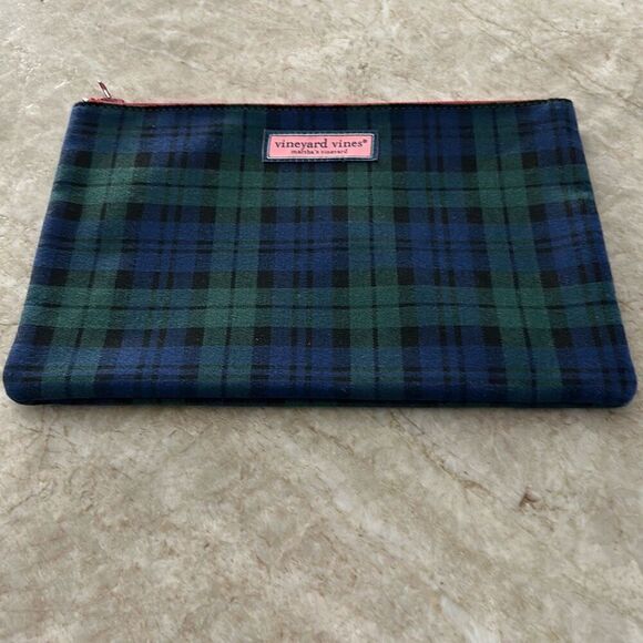 VINEYARD VINES Plaid Cosmetic Bag - Picture 1 of 6